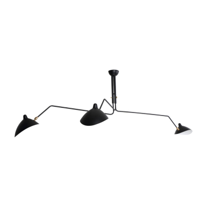 Serge Mouille Three-Arm Ceiling Lamp - Eternity Modern
