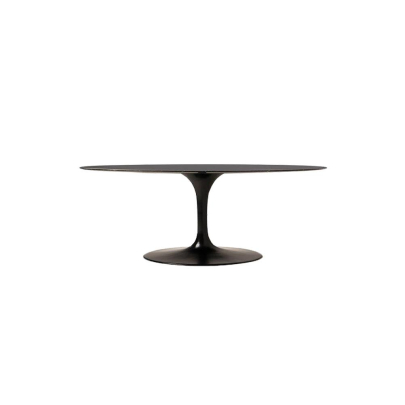 Black Calacatta Quartz | Tulip Dining Table - Oval