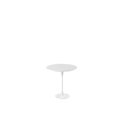 White Lacquer Tulip Side Table