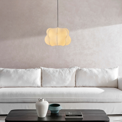 Faro Castiglioni Cocoon Suspension Paper Ceiling Lamp