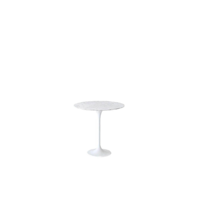 White Carrara Tulip Side Table