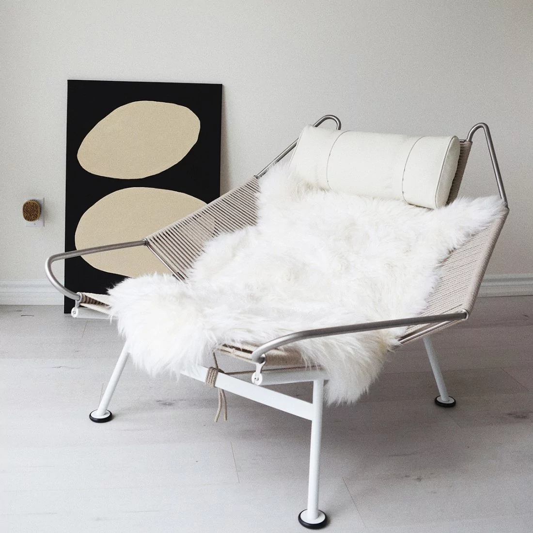 Flag Halyard Chair - Natural Cord Color