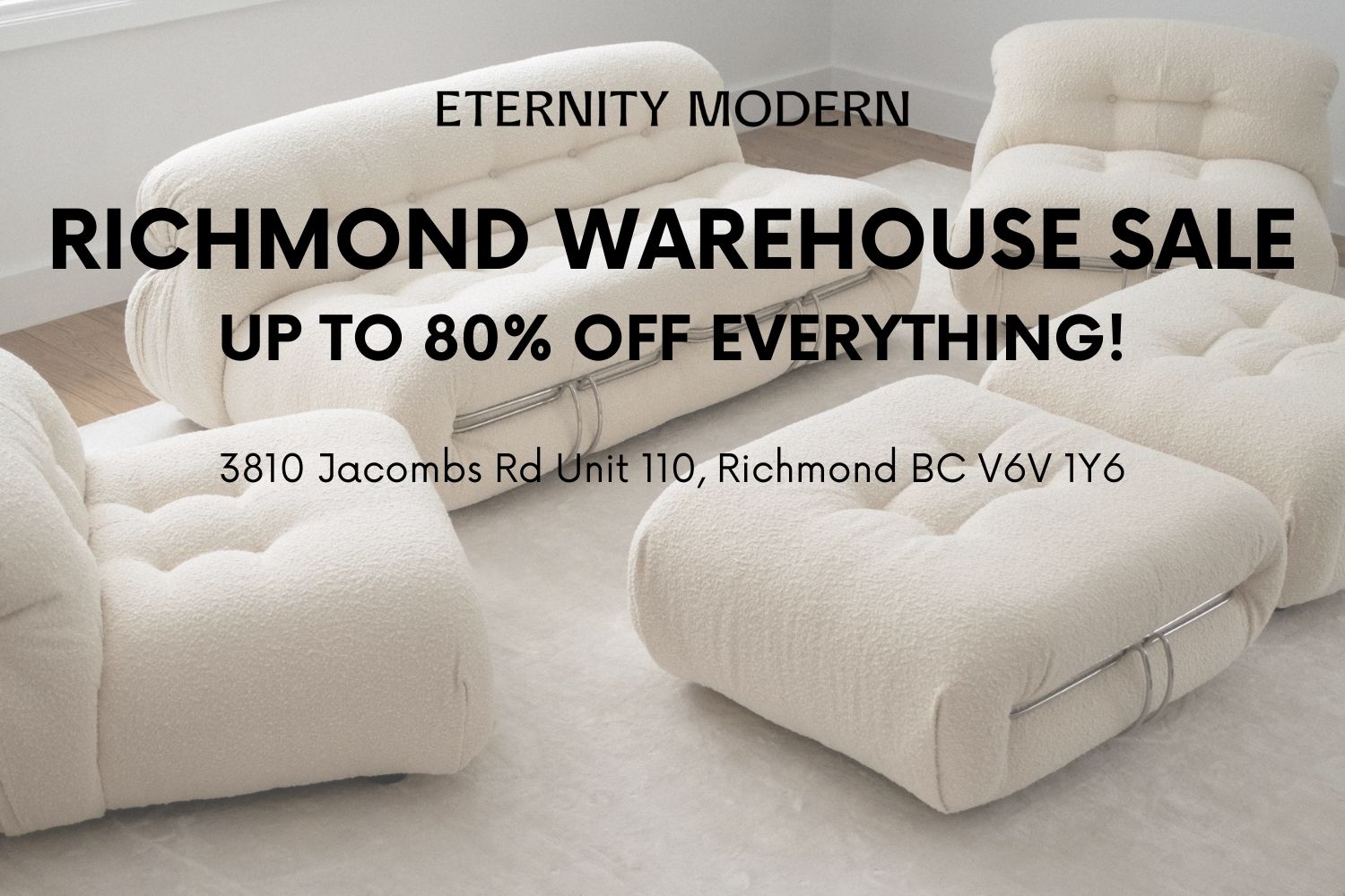 Eternity Modern's Richmond Warehouse Sale 2024