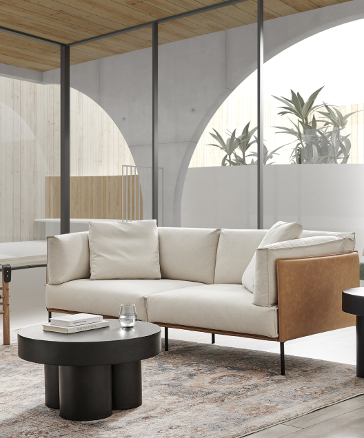 Caruso Modern Minimalist Italian Leather Sofa